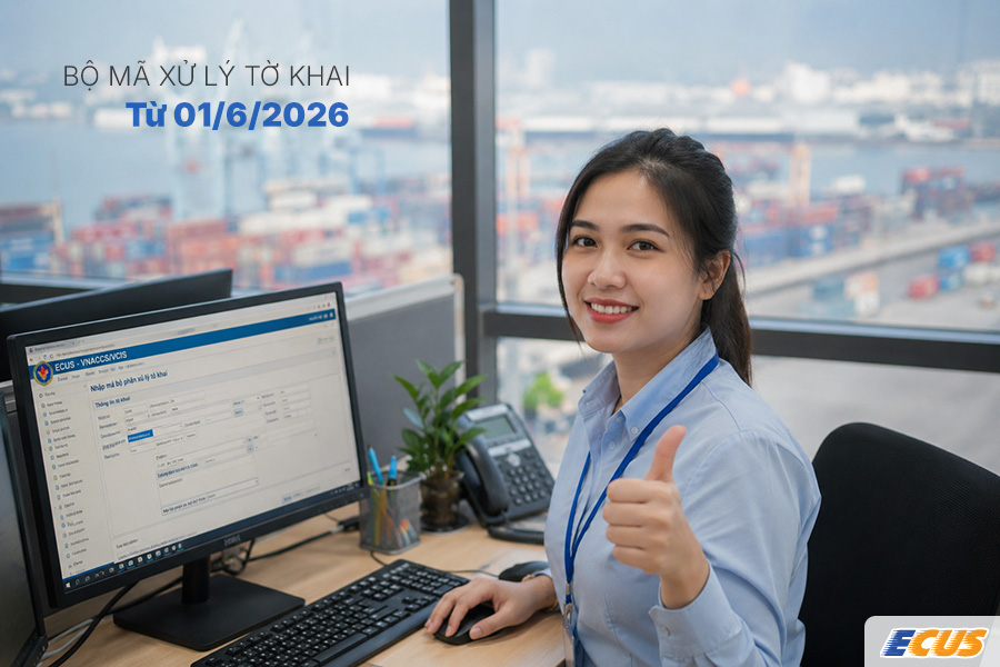 Doanh nghiệp không phải nhập mã bộ phận xử lý tờ khai khi khai báo hải quan từ 01/6/2026