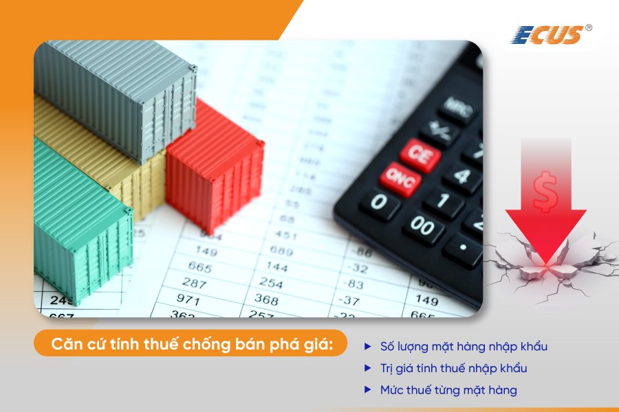3 căn cứ để tính thuế chống bán phá giá