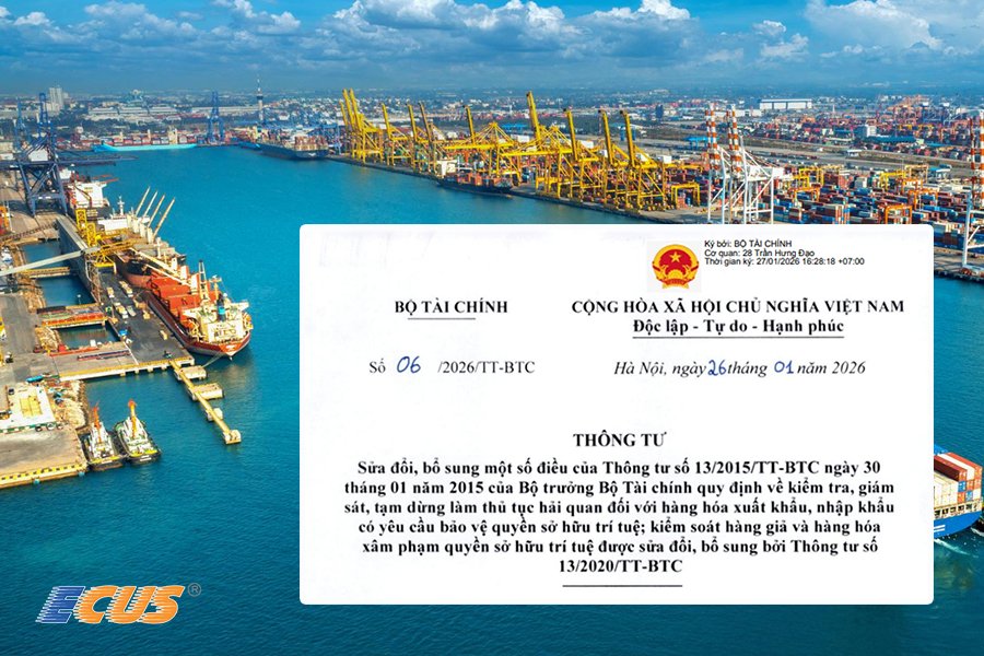 Thông tư 06/2026-TTBTC quy định tạm dừng làm thủ tục hải quan để xác minh nguồn gốc và chứng từ liên quan.