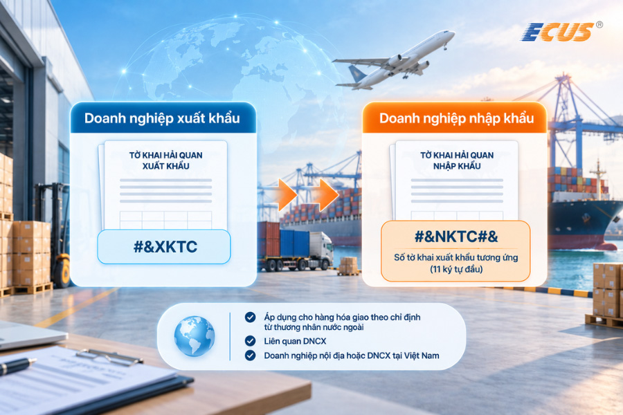 Quy tắc khai Số quản lý nội bộ doanh nghiệp trên tờ khai Xuất khẩu/ Nhập khẩu.